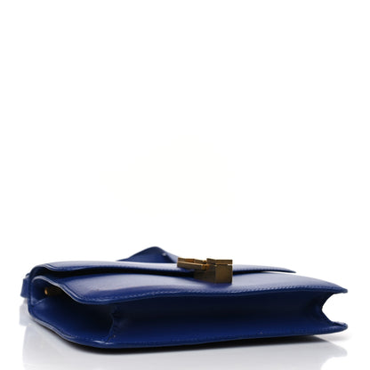 Saint Laurent Smooth Calfskin Carre Satchel Royal Blue 4 of 9