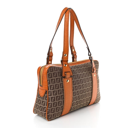 Fendi Zucchino Boston Orange 2 of 13