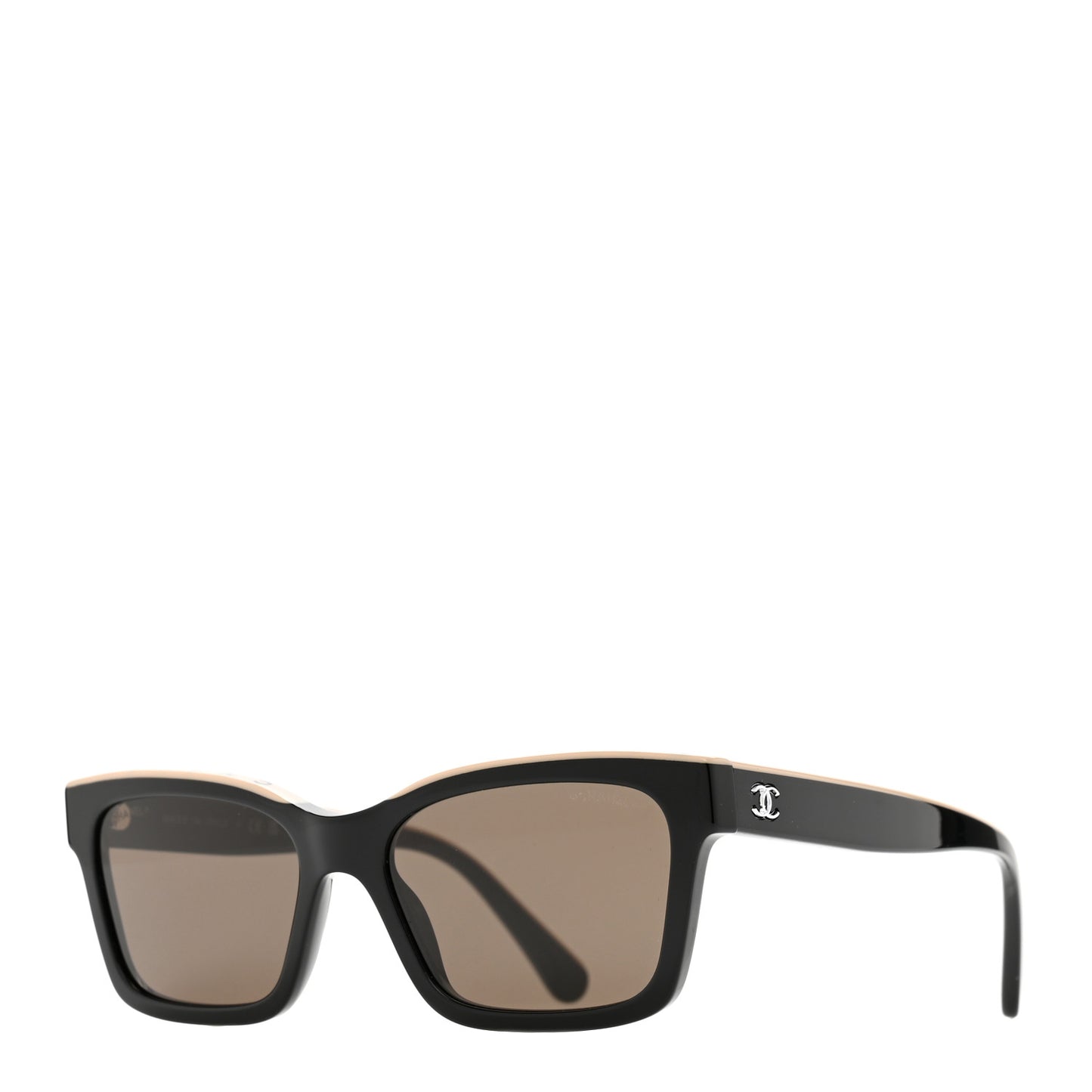 Acetate Polarized Square Sunglasses 5417 Black