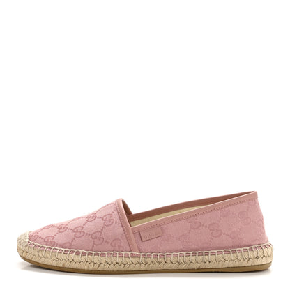 Gucci Monogram Espadrilles 37.5 Soft Pink 1 of 11