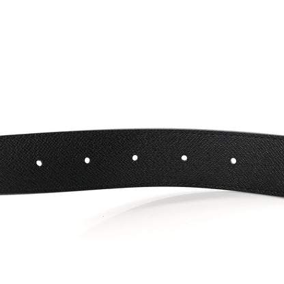 Louis Vuitton Calfskin Monogram 30mm LV Initiales Reversible Belt 85 34 Black 4 of 5