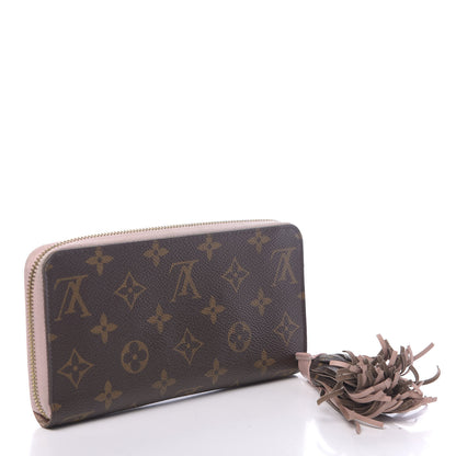 Louis Vuitton Monogram Pompon Zippy Wallet Rose Ballerine 3 of 9