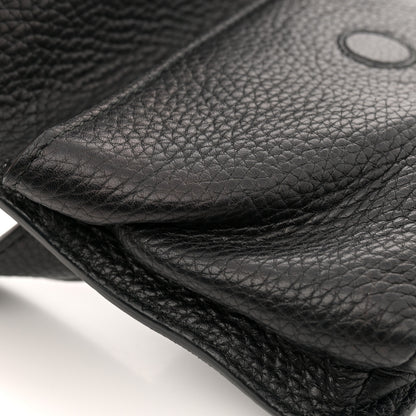 Gucci Pebbled Calfskin Soho Flap Belt Bag Black 11 of 13