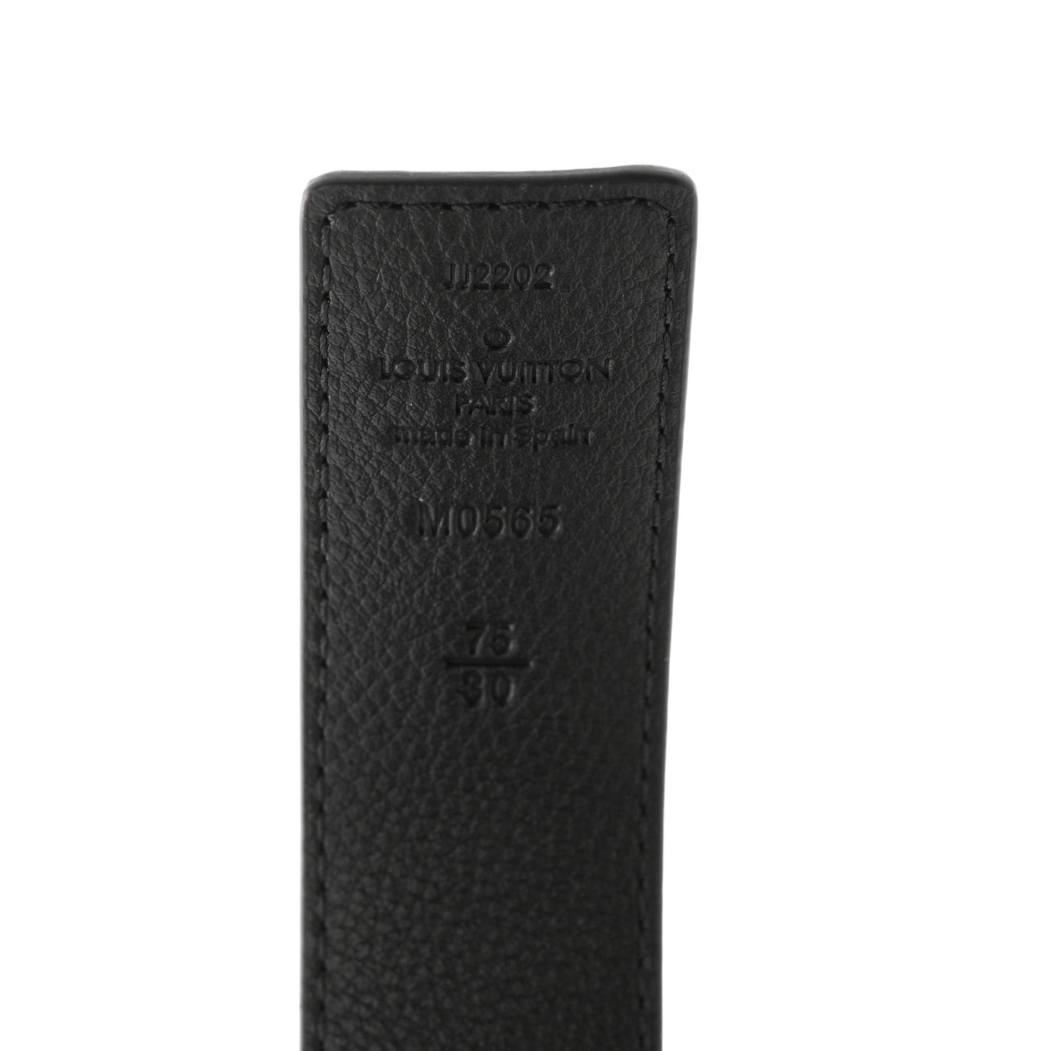 Louis Vuitton Calfskin Monogram 30mm LV Initiales Reversible Belt 75 30 Black 3 of 5