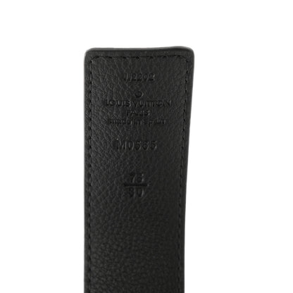 Louis Vuitton Calfskin Monogram 30mm LV Initiales Reversible Belt 75 30 Black 3 of 5