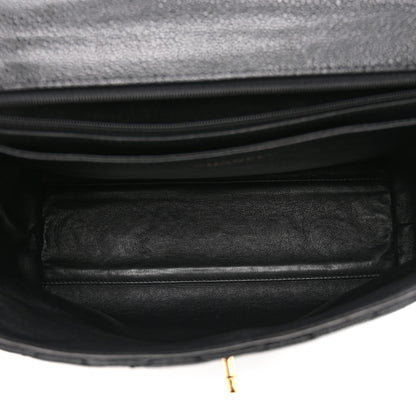 Chanel Caviar Quilted Jumbo Kelly Flap Black 5 of 10