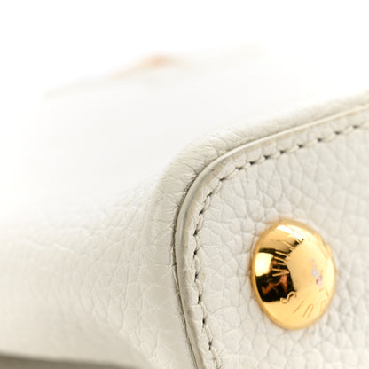 Louis Vuitton Taurillon Capucines BB Blanc Casse 11 of 14