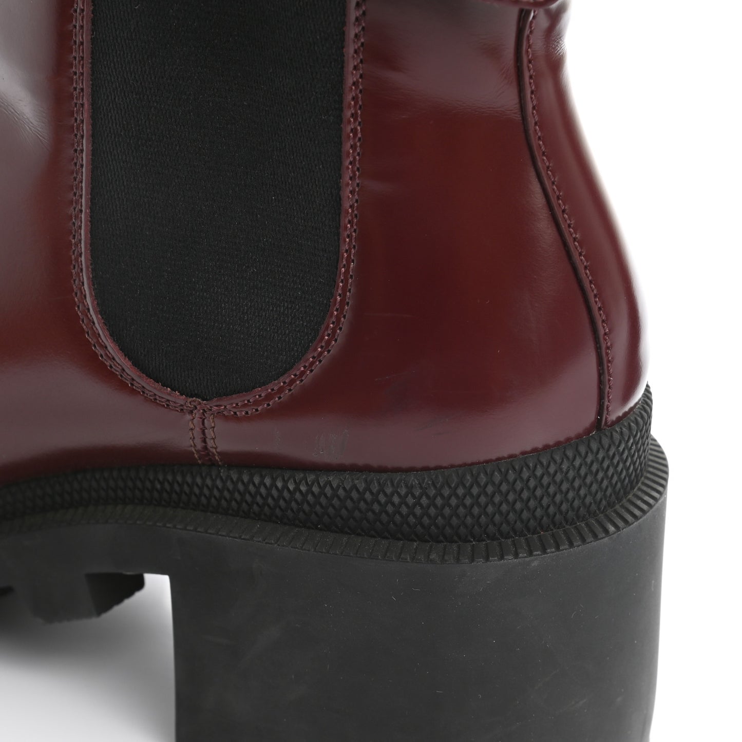 Calfskin Crystal GG Trip Chelsea Ankle Boots 37.5 Vintage Boredaux