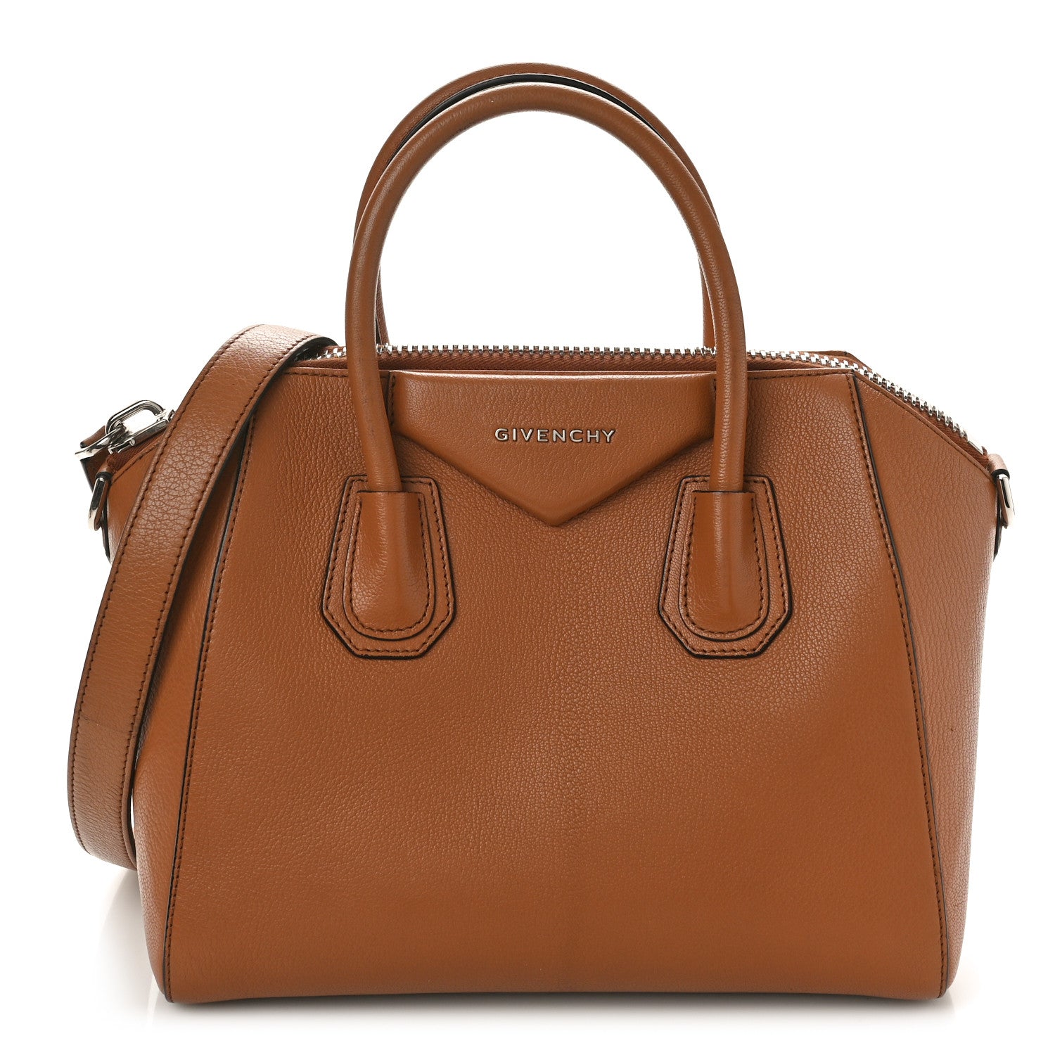 Givenchy Sugar Goatskin Small Antigona Cognac 1 of 10