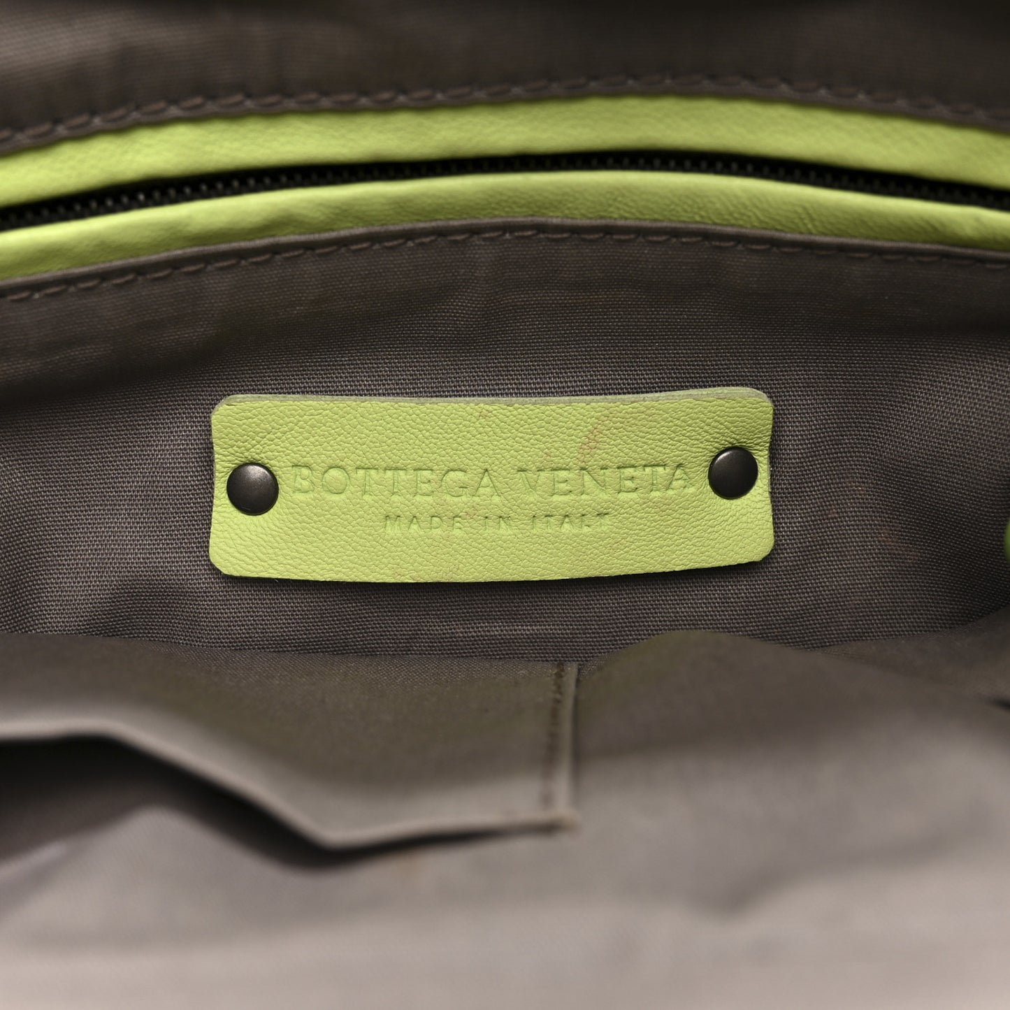 Nappa Intrecciato Small Camera Bag Acid Kiwi