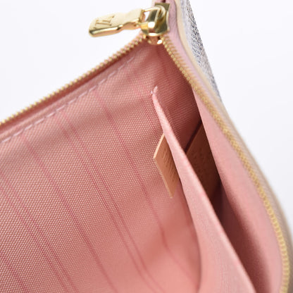 Louis Vuitton Damier Azur Neverfull MM GM Pochette Rose Ballerine 7 of 7