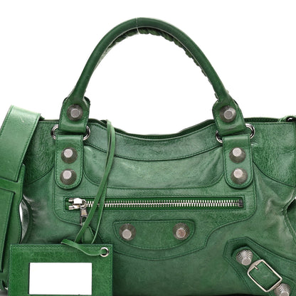 Balenciaga Agneau Giant 21 Silver Hardware City Vert Gazon 7 of 18
