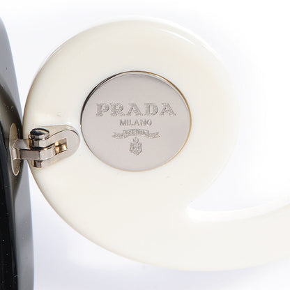 Prada Minimal Baroque Sunglasses Black White 4 of 5