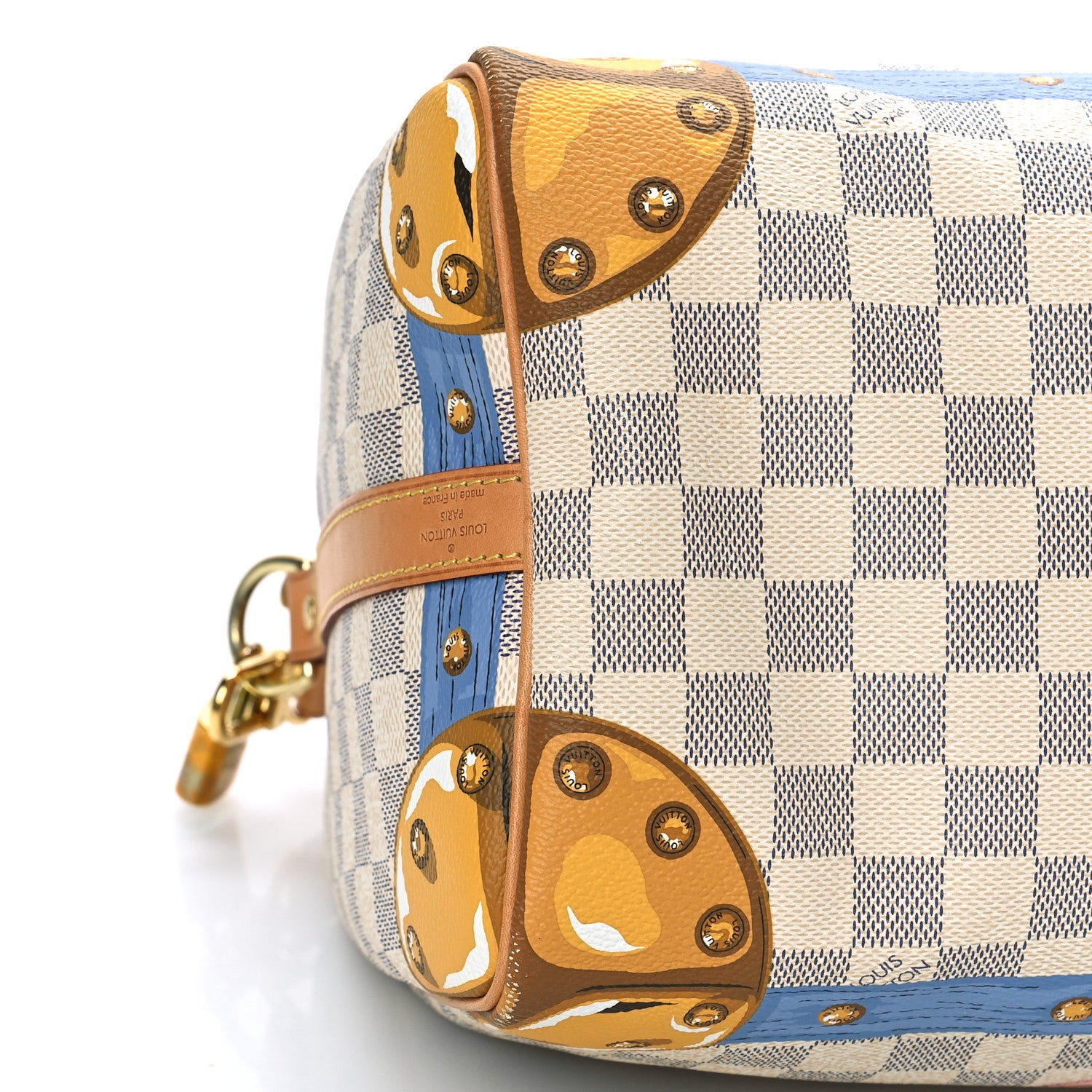 Louis Vuitton Damier Azur Summer Trunks Speedy Bandouliere 30 8 of 11