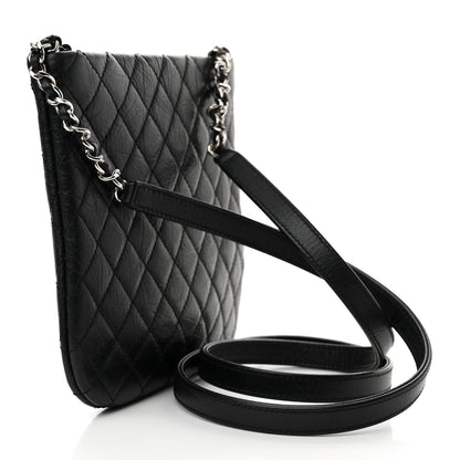 Chanel Aged Calfskin Quilted Crossbody Bag Black 3 of 12