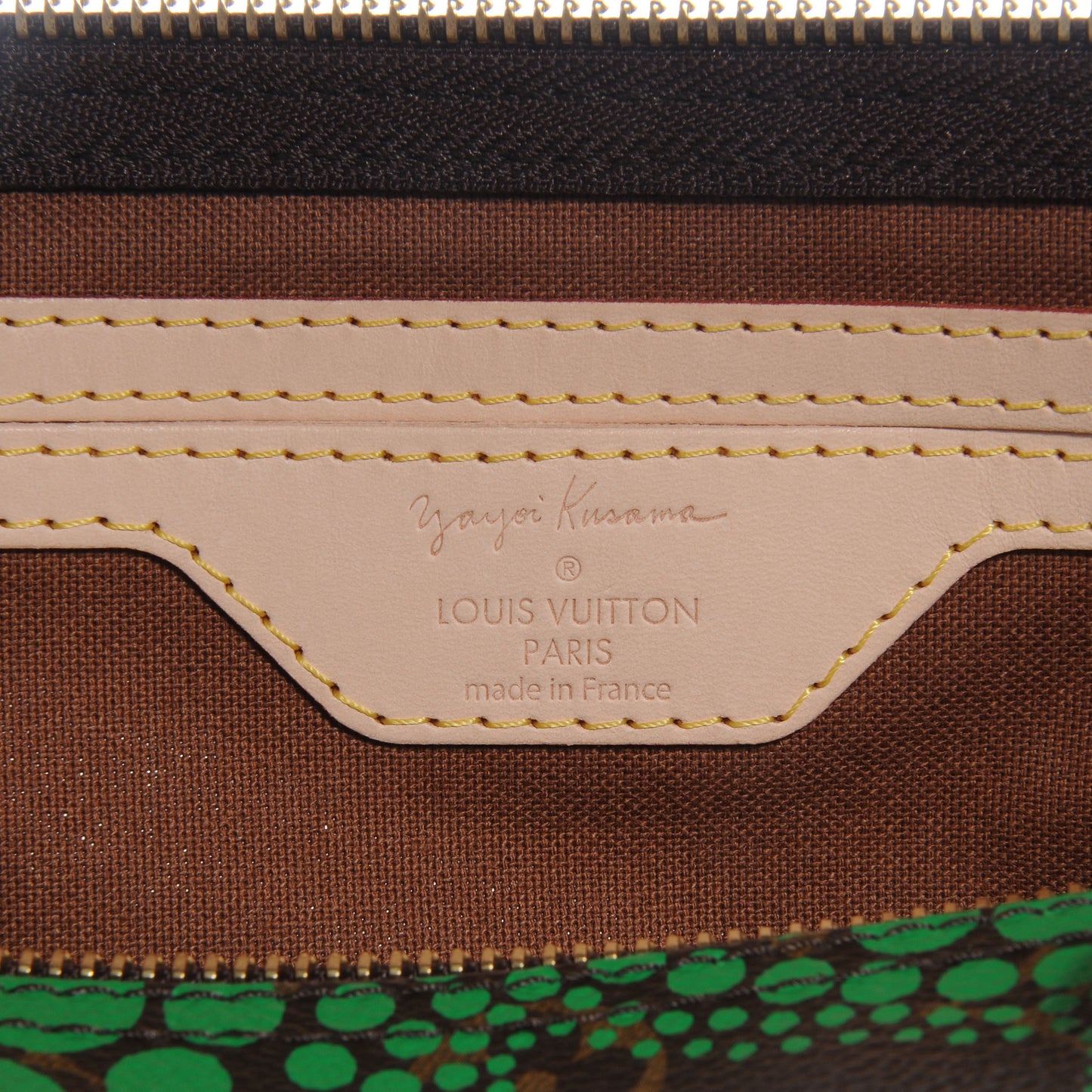 Monogram Kusama Town Speedy 30 Green