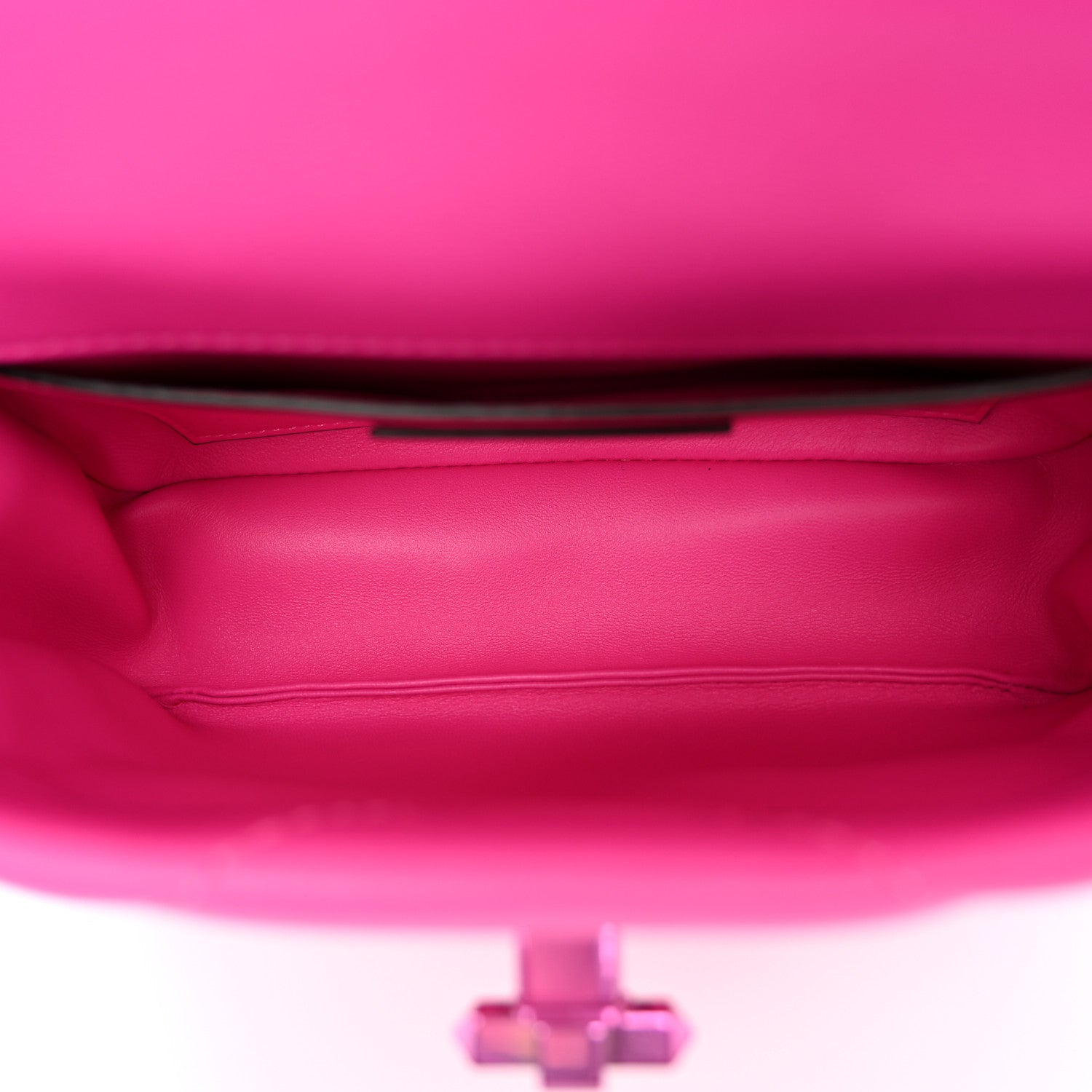 Valentino Garavani Nappa Lacquer Monochrome Small Roman Stud Shoulder Bag Pink PP 5 of 9