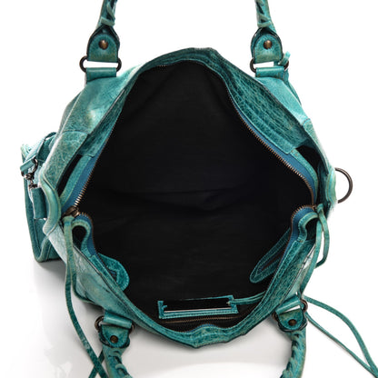 Balenciaga Agneau Classic Hardware City Bleu Paon 5 of 13