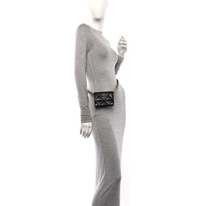 Chanel Lambskin Quilted Chanel 19 Flap Belt Bag Black 4 of 27