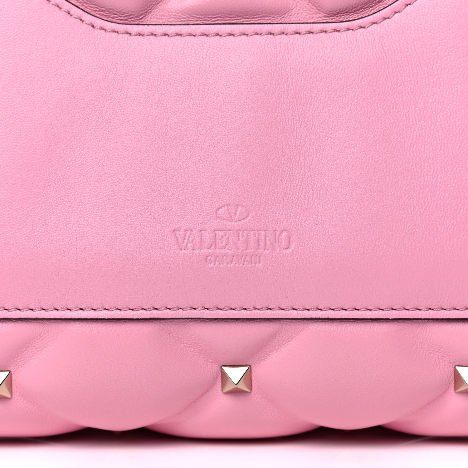 Valentino Garavani Nappa Medium Candystud Top Handle Bag Absolute Disco Pink 10 of 27