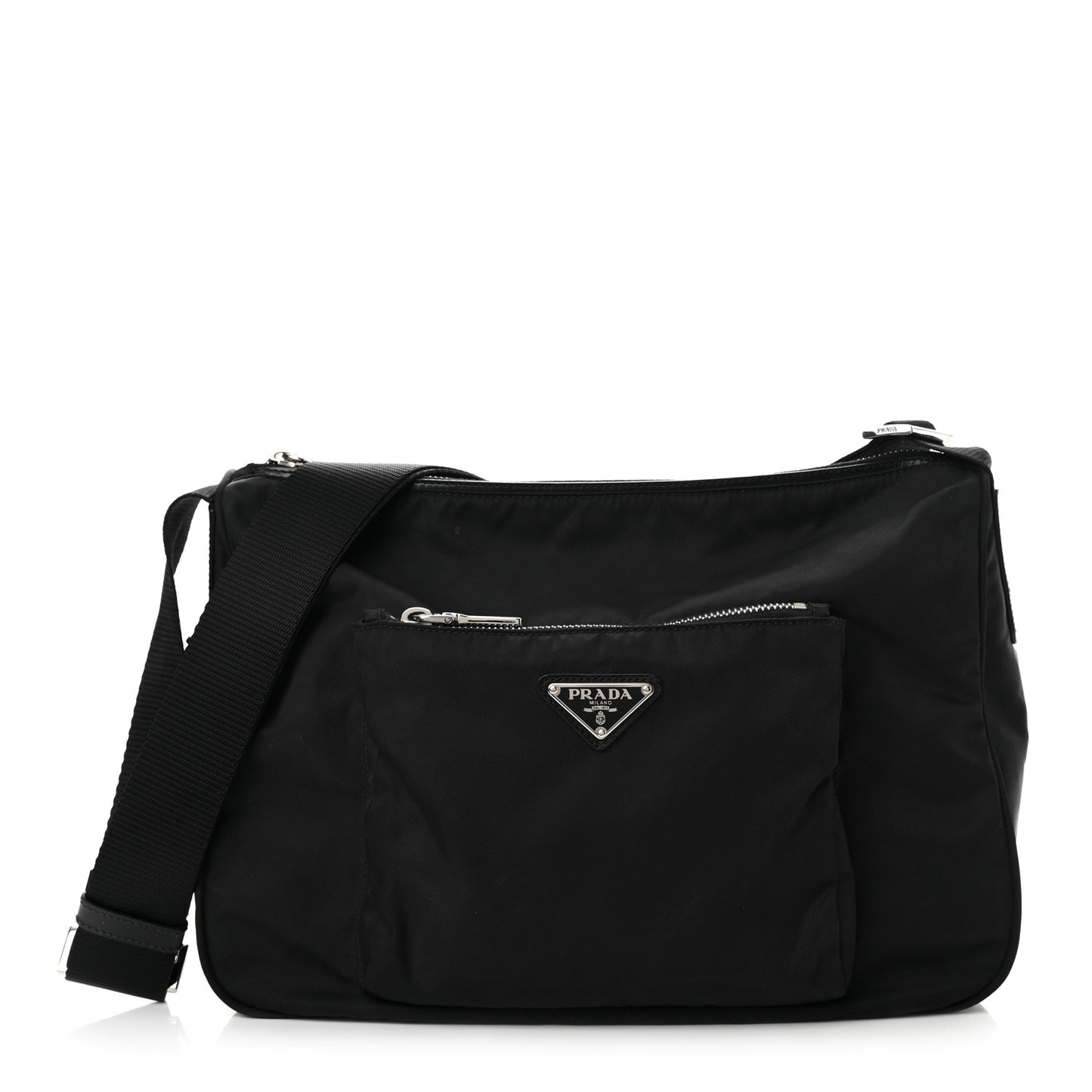 Nylon Crossbody Bag Black