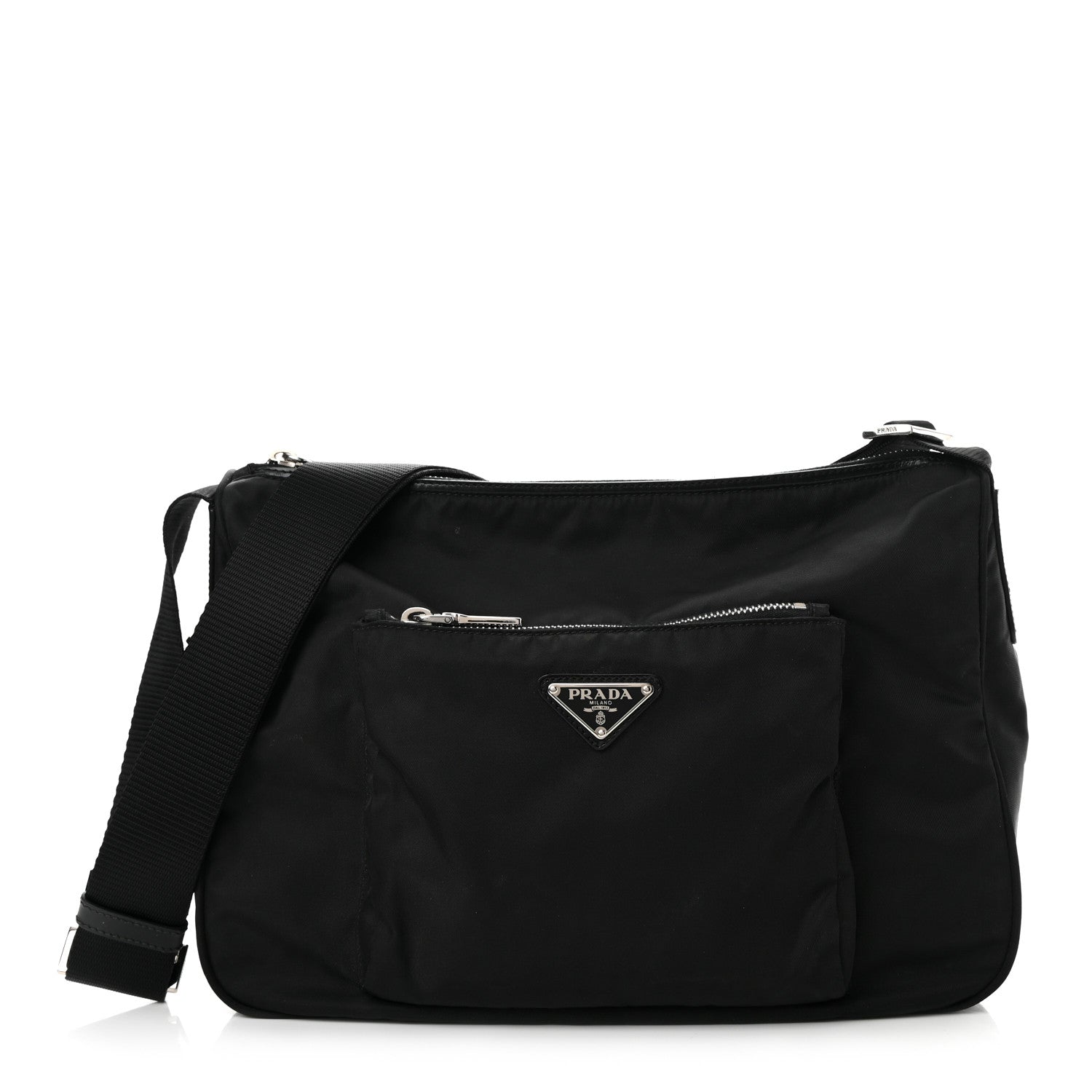 Prada Nylon Crossbody Bag Black 1 of 12