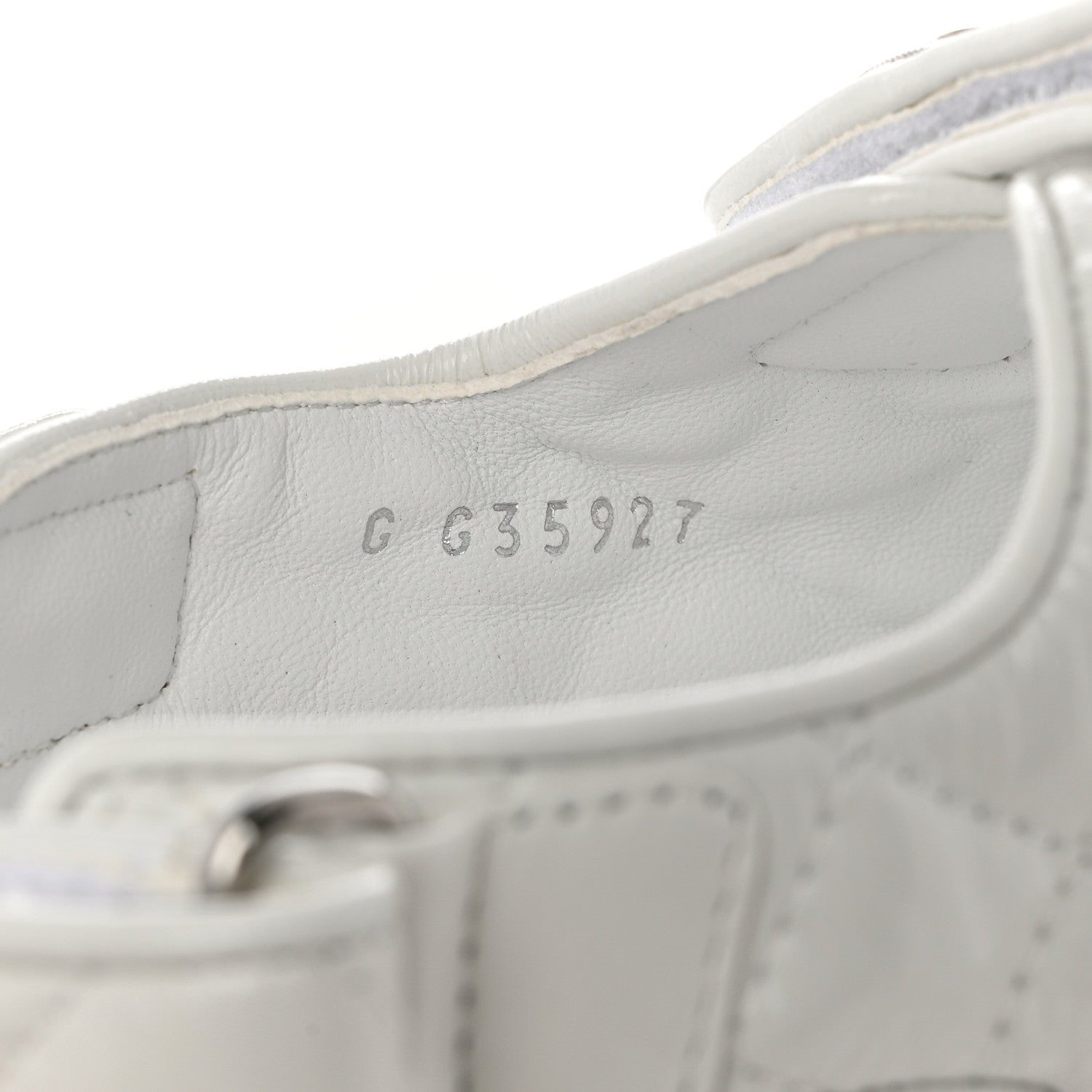 Chanel Laminated Lambskin Quilted Velcro Dad Sandals 39 White 6 of 9