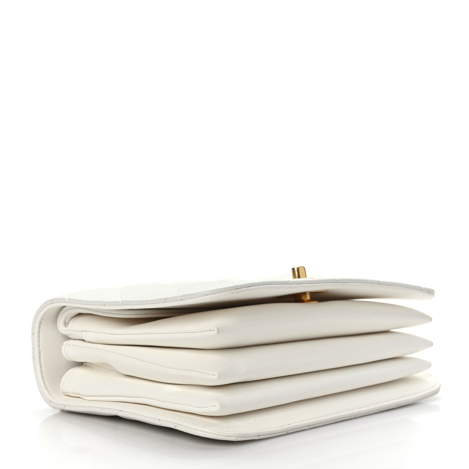 Chanel Caviar Quilted Small Top Handle Flap White 4 of 10