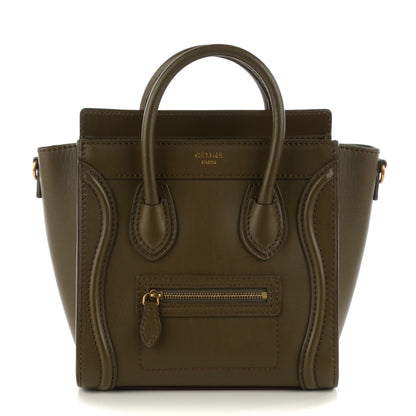Celine Smooth Calfskin Nano Luggage Olive 1 of 7