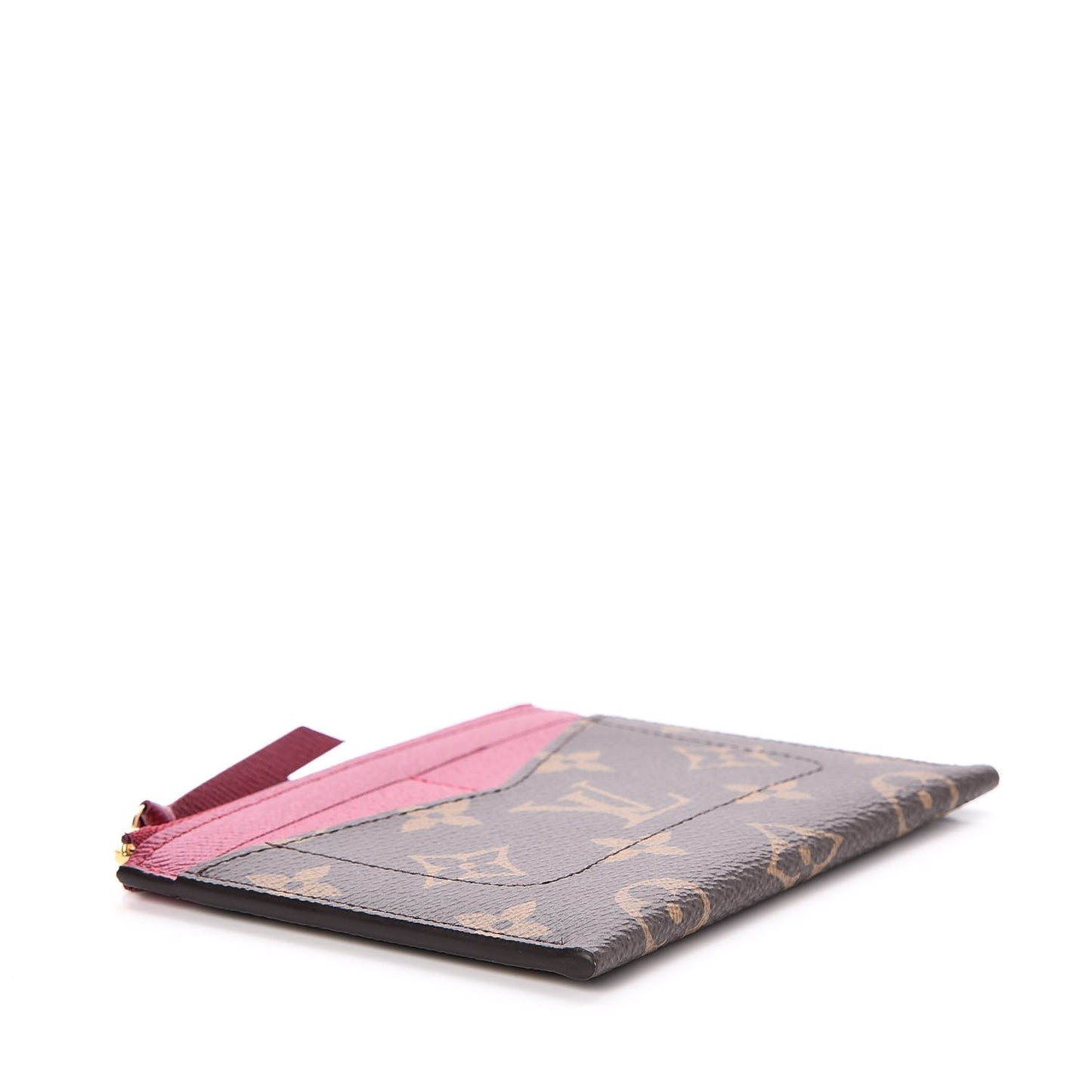 Monogram Zipped Card Holder