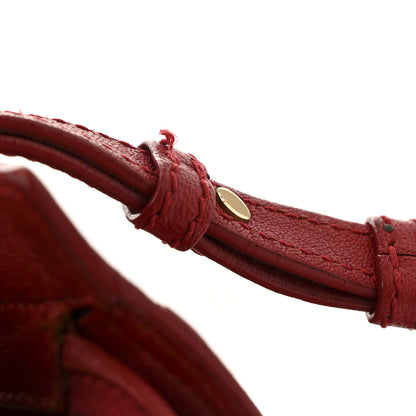 Saint Laurent Sheepskin Small Cabas ChYc  Red 12 of 13
