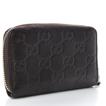 Gucci Guccissima Zip Around Card Case Chocolate 3 of 6