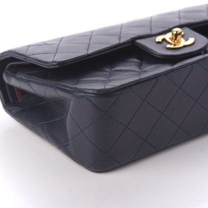 Chanel Lambskin Quilted Small Double Flap Navy 6 of 10