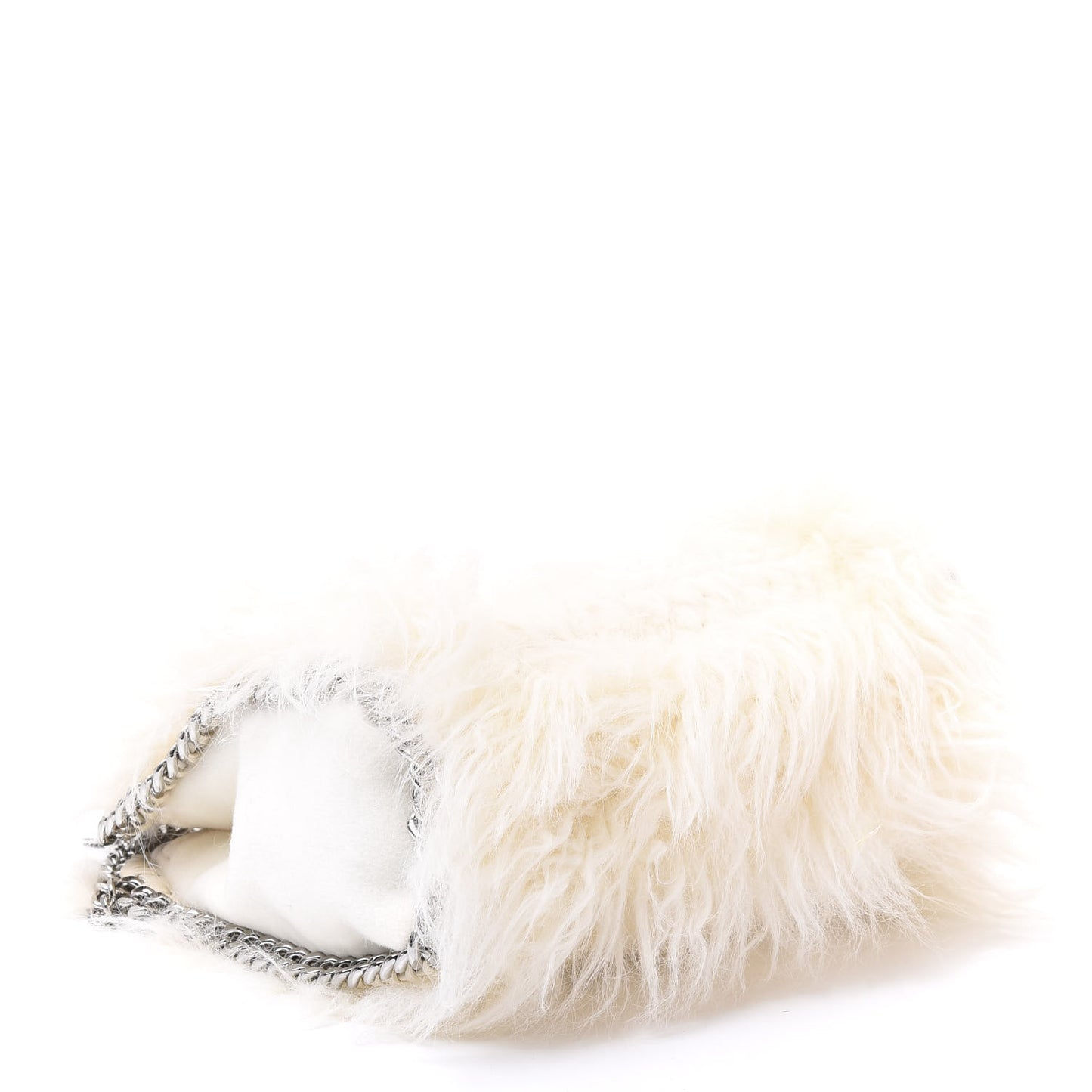Eco Fur Mini Falabella Tote Ivory