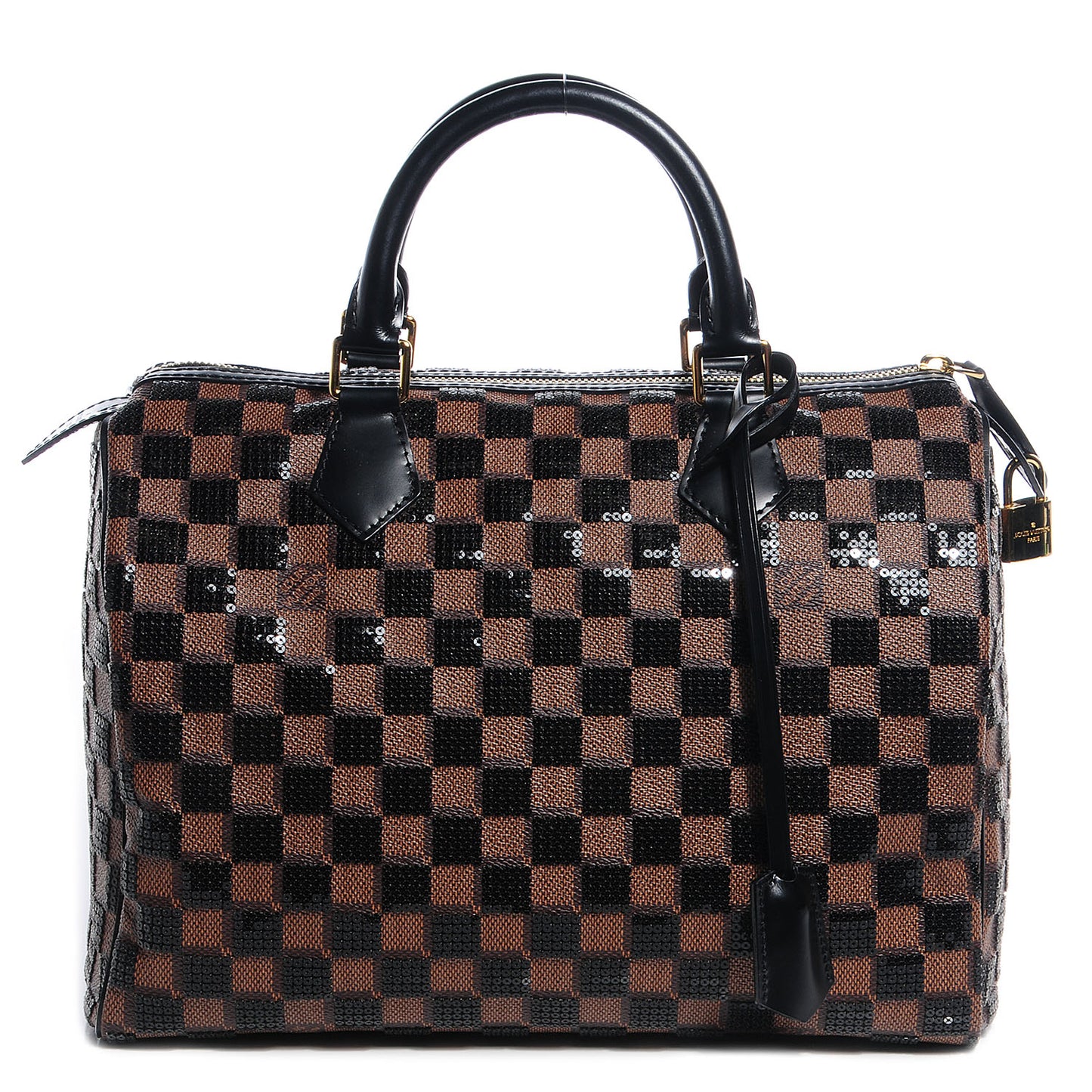 Damier Paillettes Speedy 30 Black