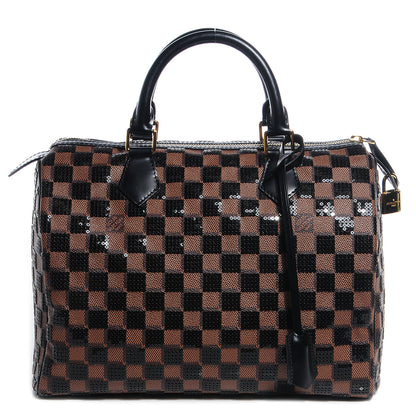 Louis Vuitton Damier Paillettes Speedy 30 Black 1 of 8