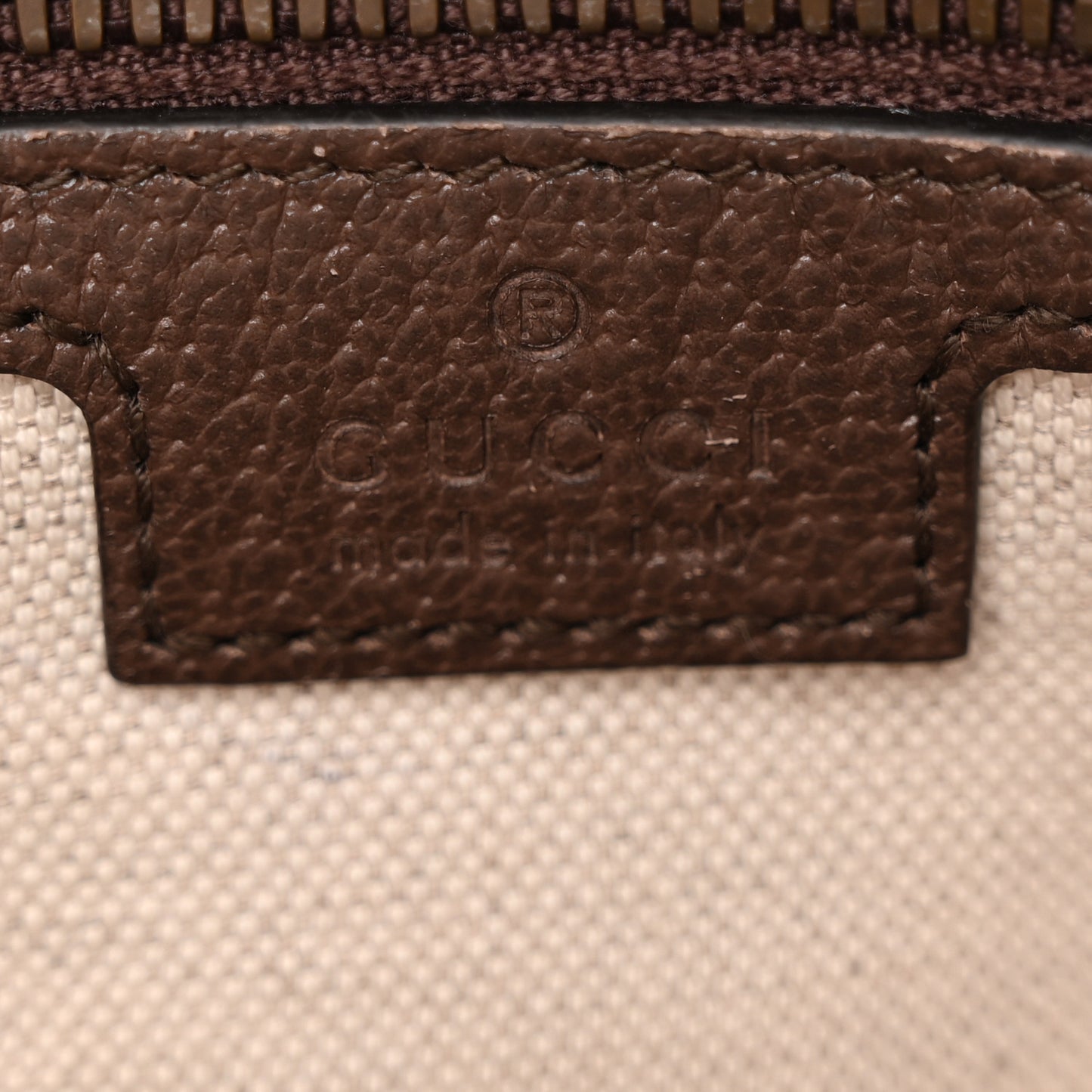 GG Supreme Monogram Web Small Ophidia Messenger Bag Brown