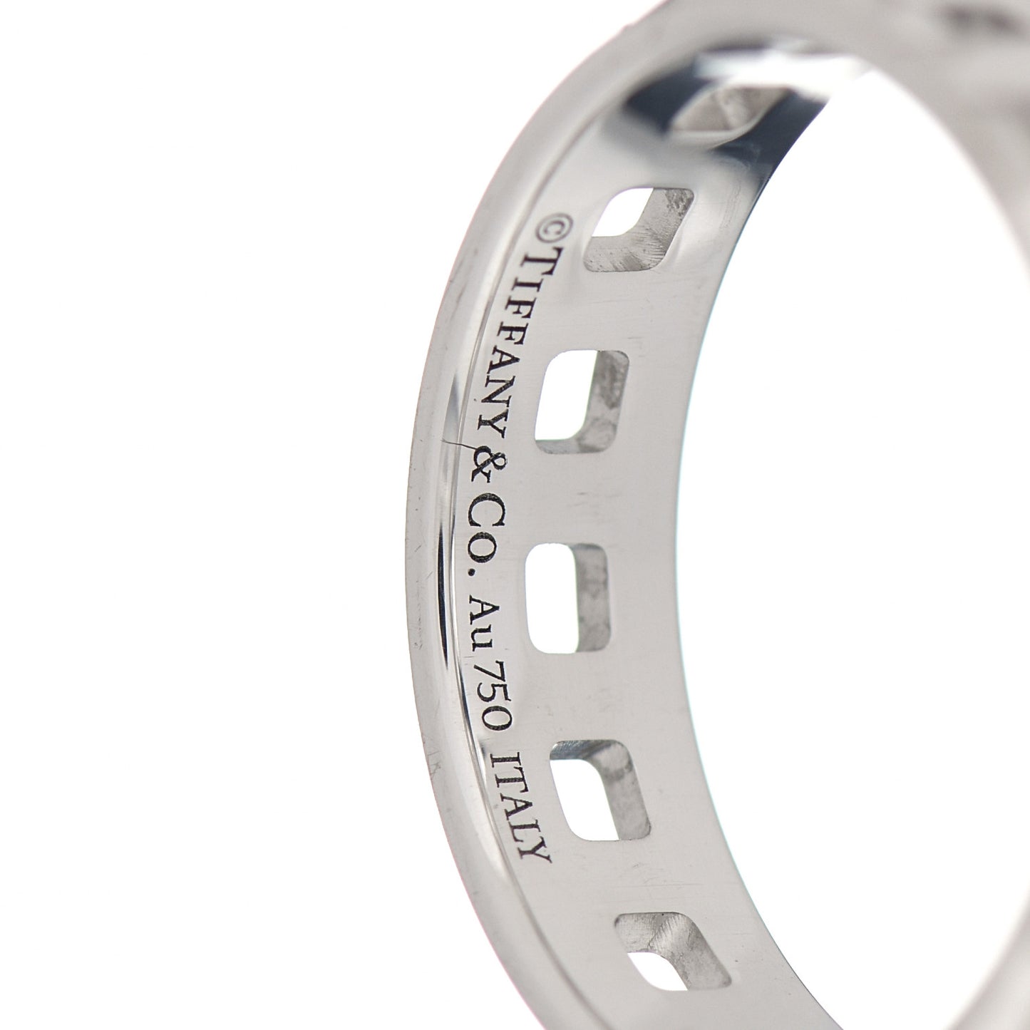 18K White Gold T True Wide Ring 56 7.5