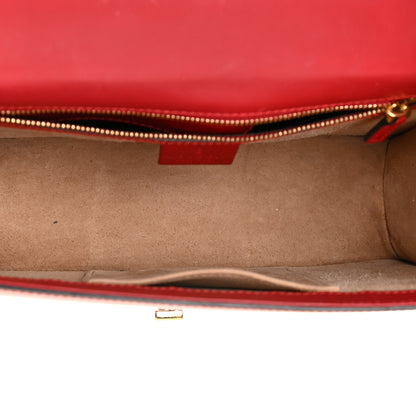 Gucci Calfskin Small Sylvie Shoulder Bag Hibiscus Red 4 of 24