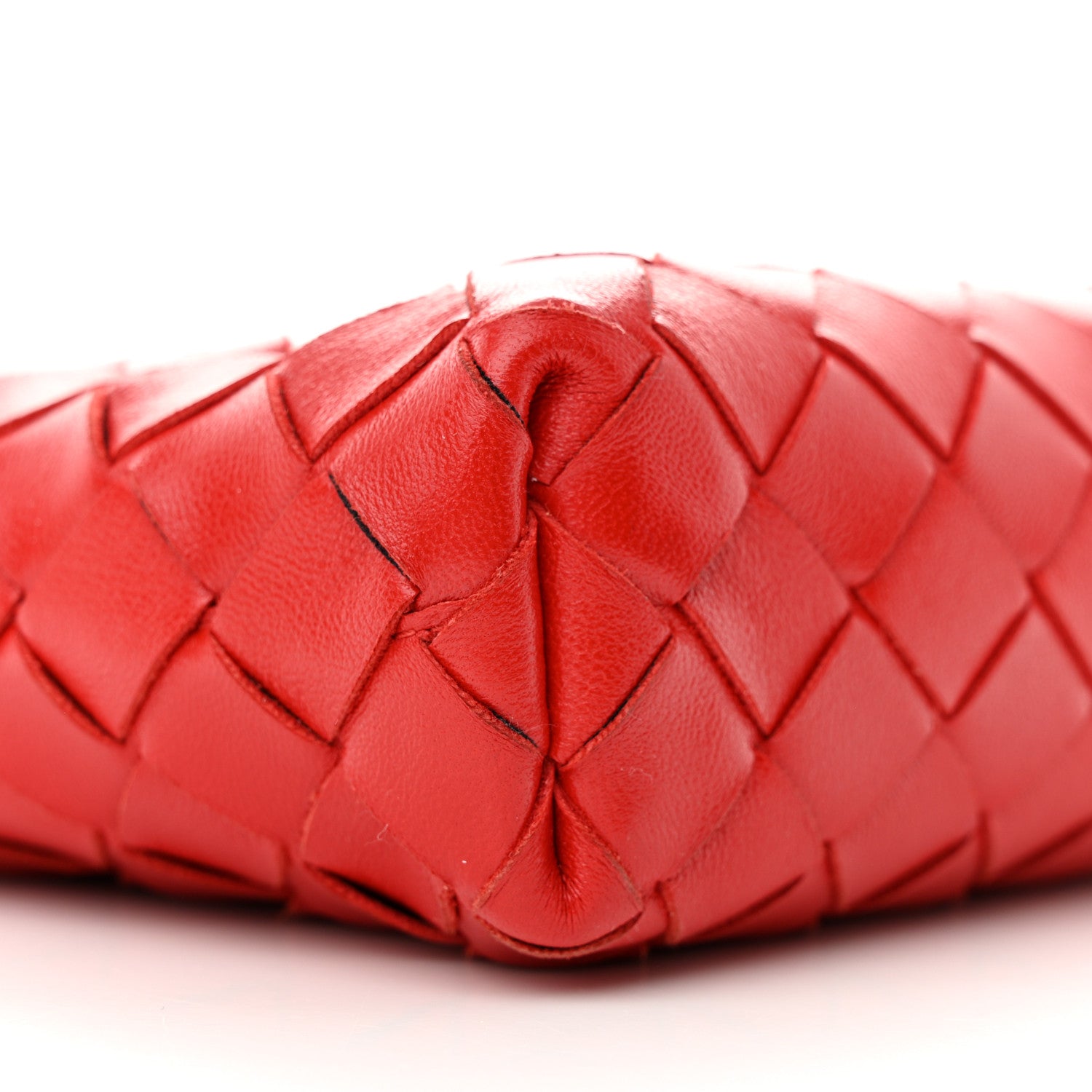 Bottega Veneta Nappa Intrecciato Small Camera Bag Red 9 of 12