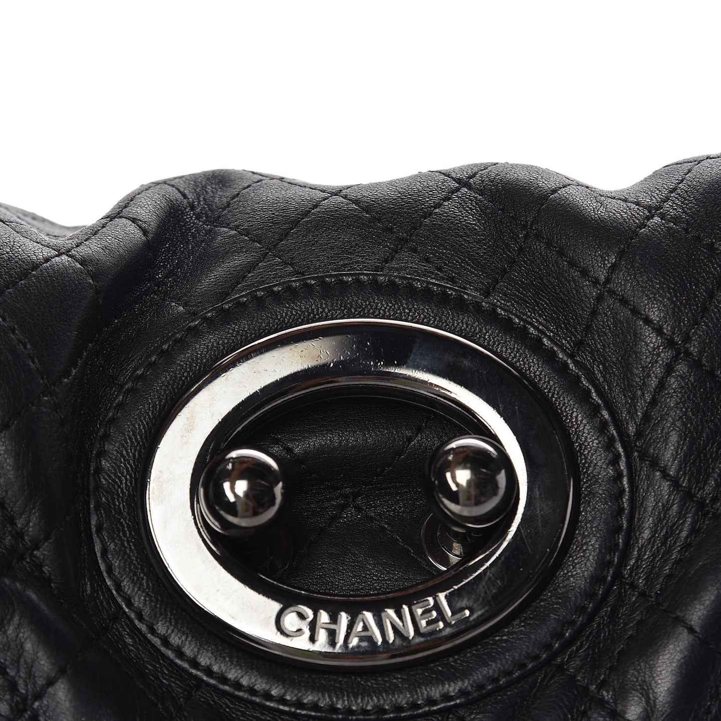 Lambskin Quilted New Lock Flap Black
