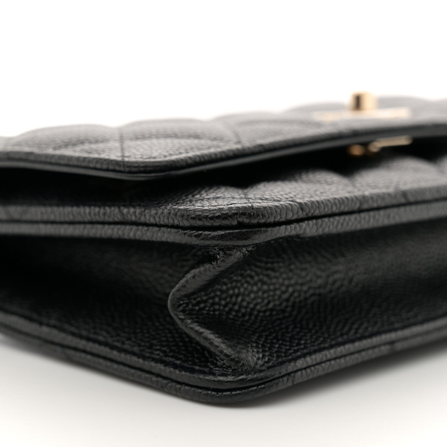 Chanel Caviar Quilted Bow Wallet On Chain WOC Black 9 of 11