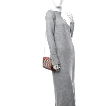 Christian Louboutin Calfskin Spikes Multimetal Paloma Clutch Voile 2 of 12