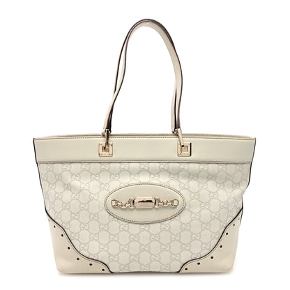 Gucci Guccissima Large Punch Tote Ivory 1 of 10