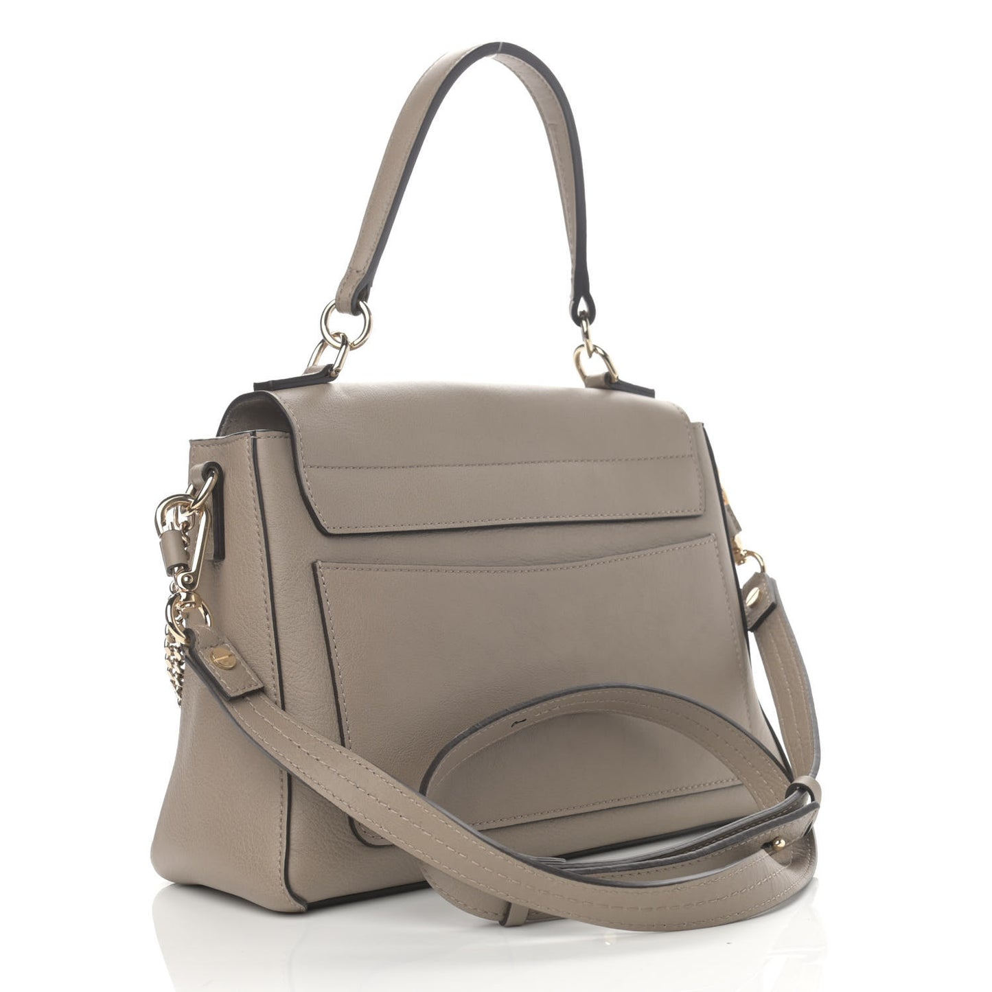 Calfskin Small Faye Day Shoulder Bag Motty Grey