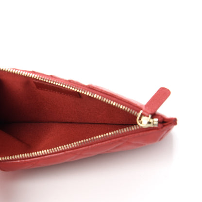 Chanel Caviar Quilted Classic iPhone Pouch Red 5 of 11
