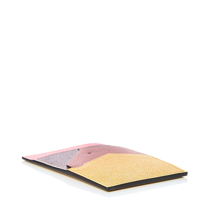 Hermes Epsom Evercolor Les Petits Chevaux Card Holder Ambre Brique Rouge H Rose Ete 4 of 8