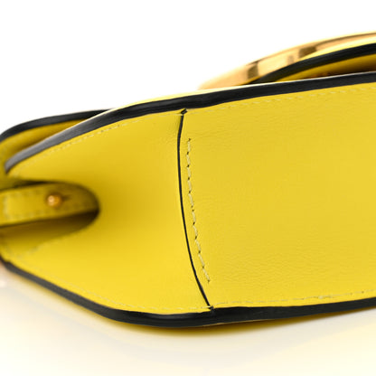 Valentino Garavani Calfskin Vlogo Small Loco Shoulder Bag Shocking Yellow 10 of 12