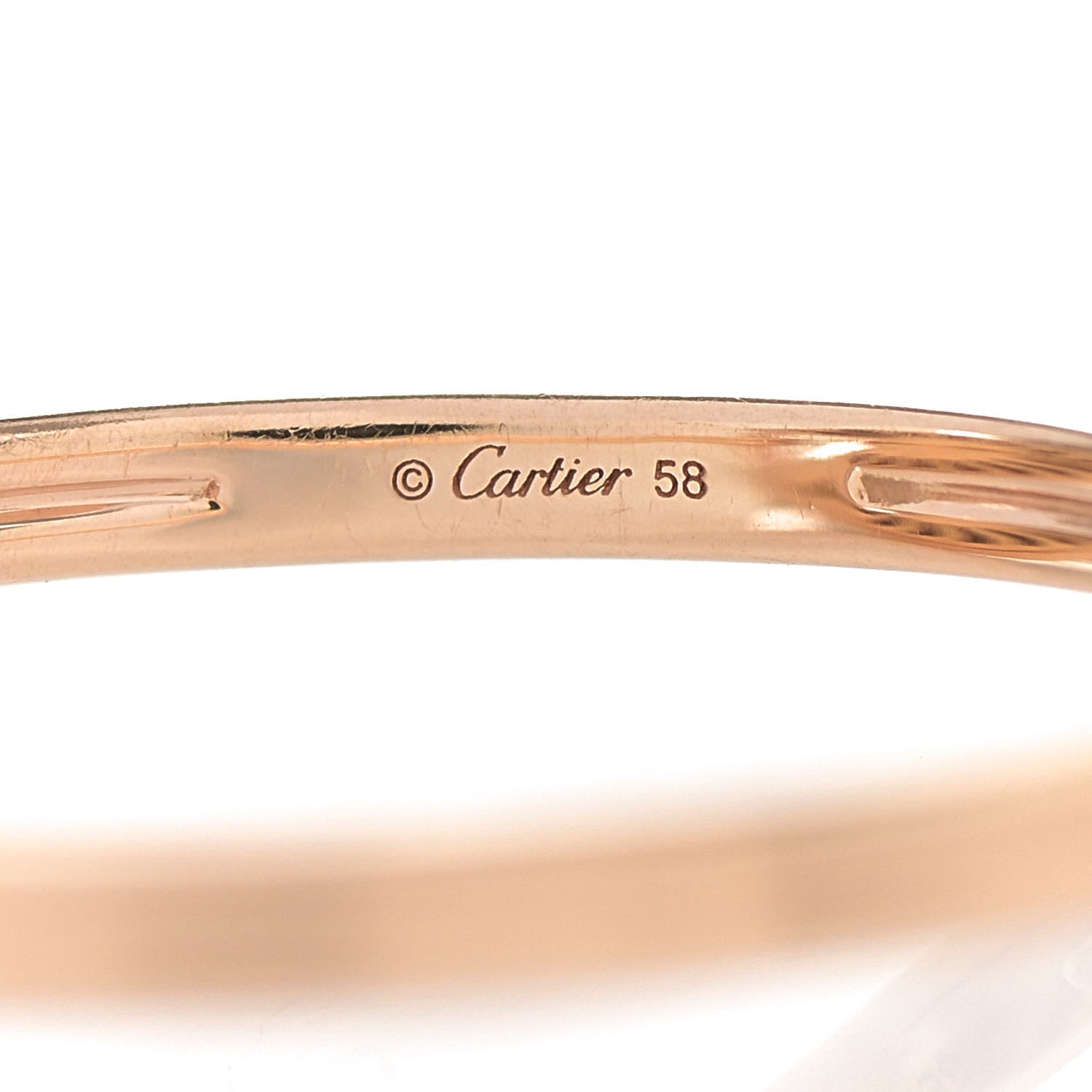 Cartier 18K Pink Gold Diamond Malachite Amulette de Cartier Ring 58 8.25 4 of 5