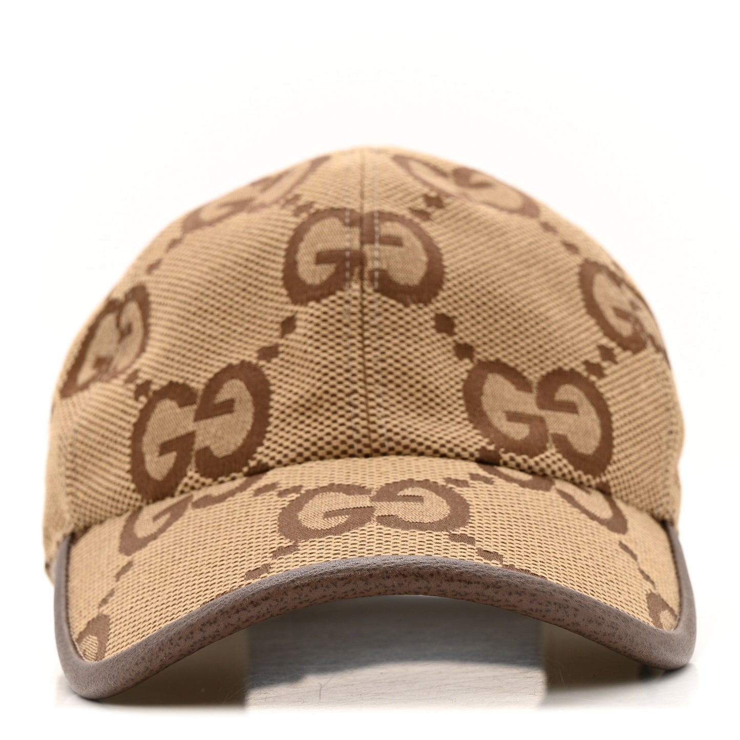 Monogram Jumbo GG Baseball Hat XS Camel Ebony